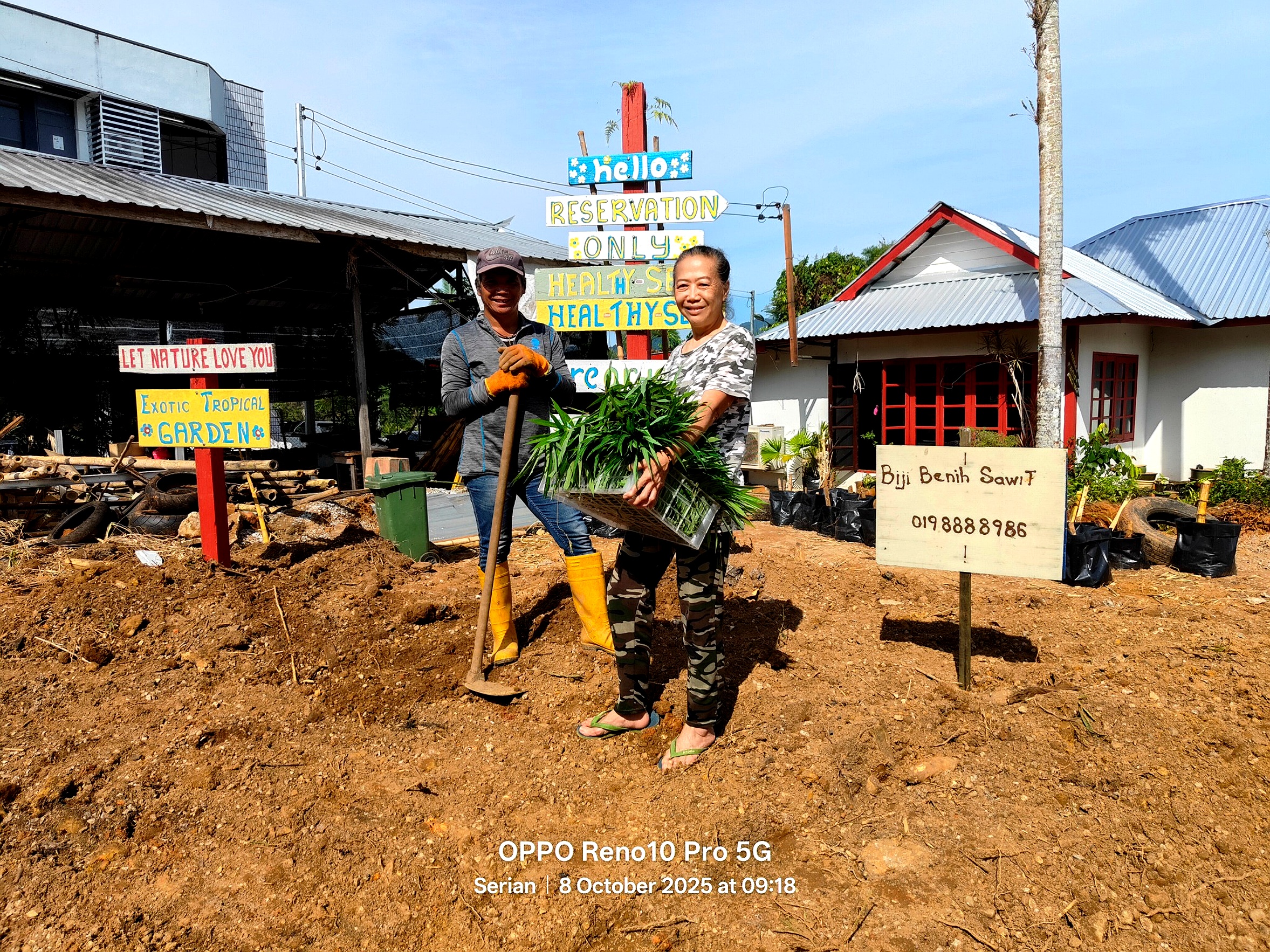 Hands-on community work at John Cottage Serian