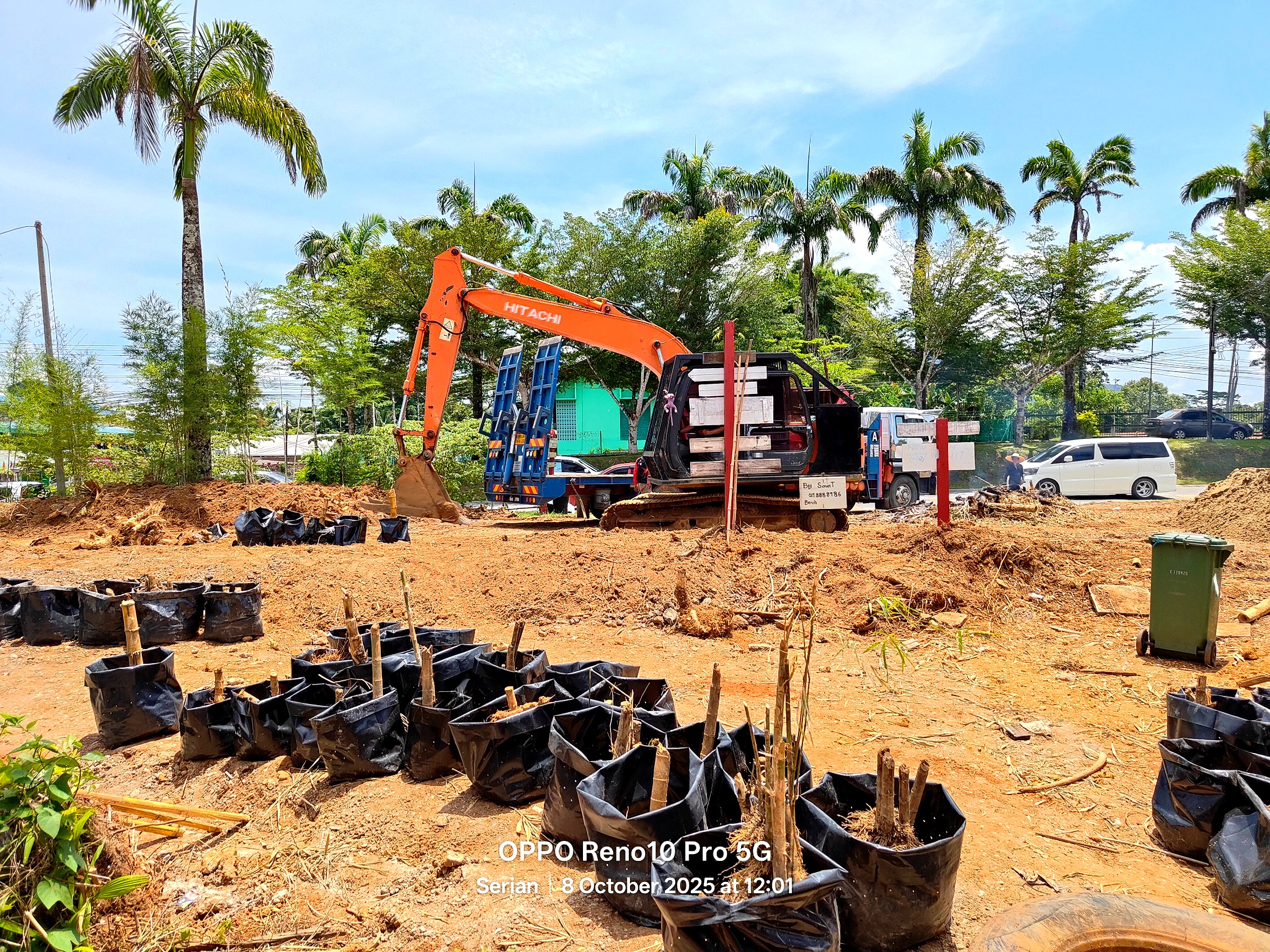 Land work at John Cottage Serian