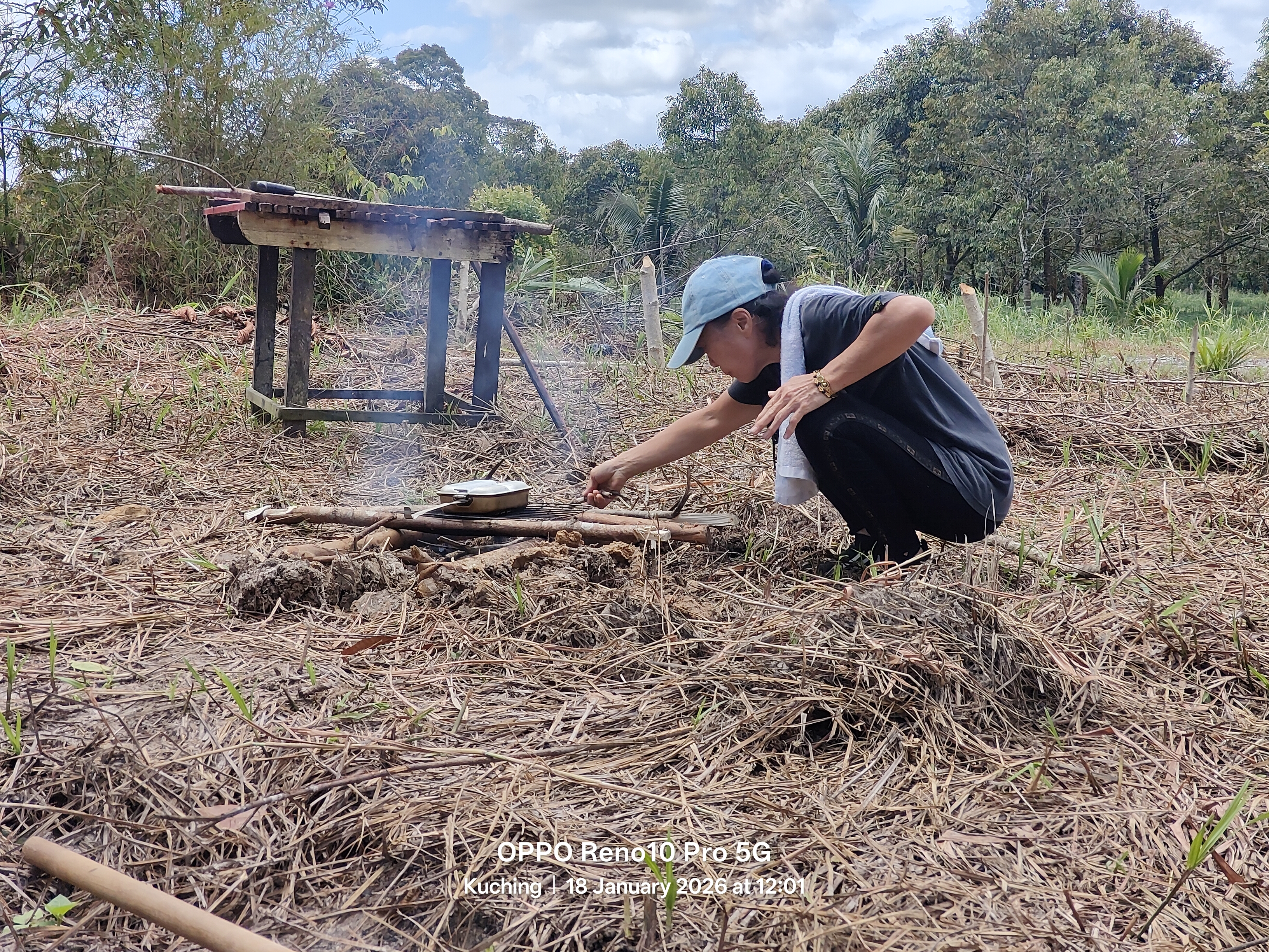 Regenerative land work at Matang Forest, Sarawak